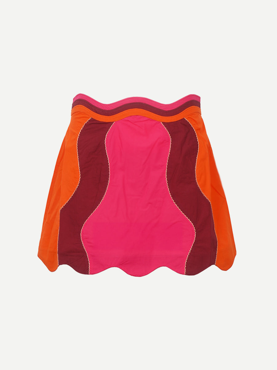 Ilio Nema Scilla Skirt in Pink and Red