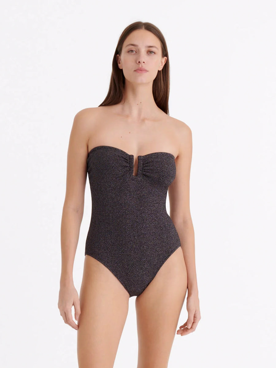Scintilliant Bustier in Noir Lurex