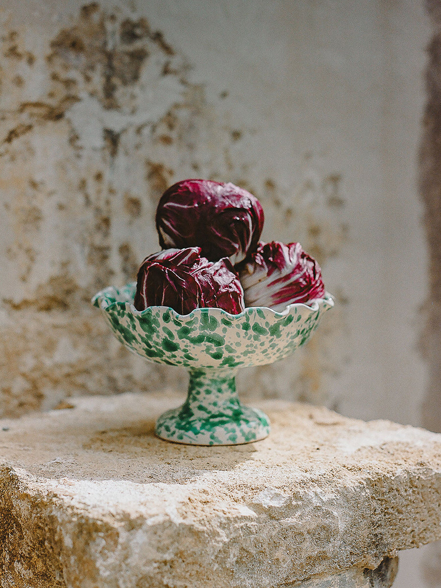 Alex and Trahanas Sea Foam Ceramic Fruit Bowl Stand