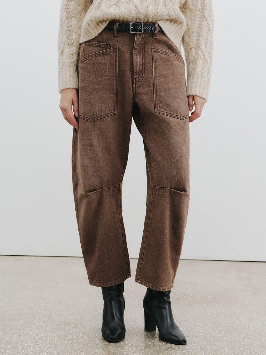 Nili Lotan Shon Jean in Vintage Brown Wash