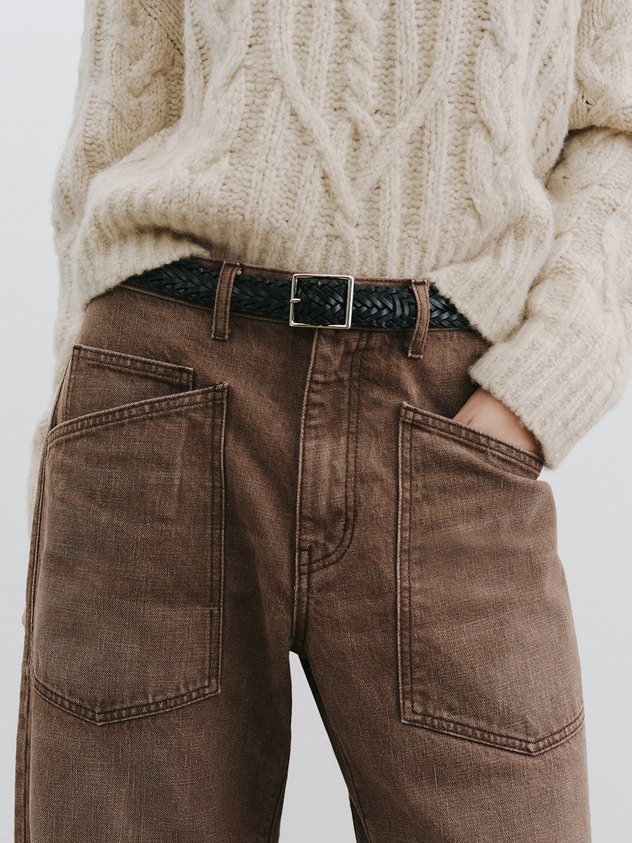 Nili Lotan Shon Jean in Vintage Brown Wash