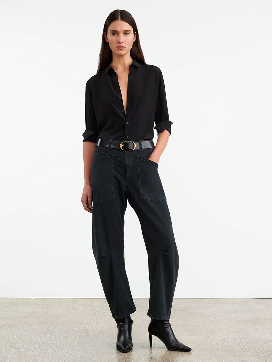Nili Lotan Shon Pant in Carbon