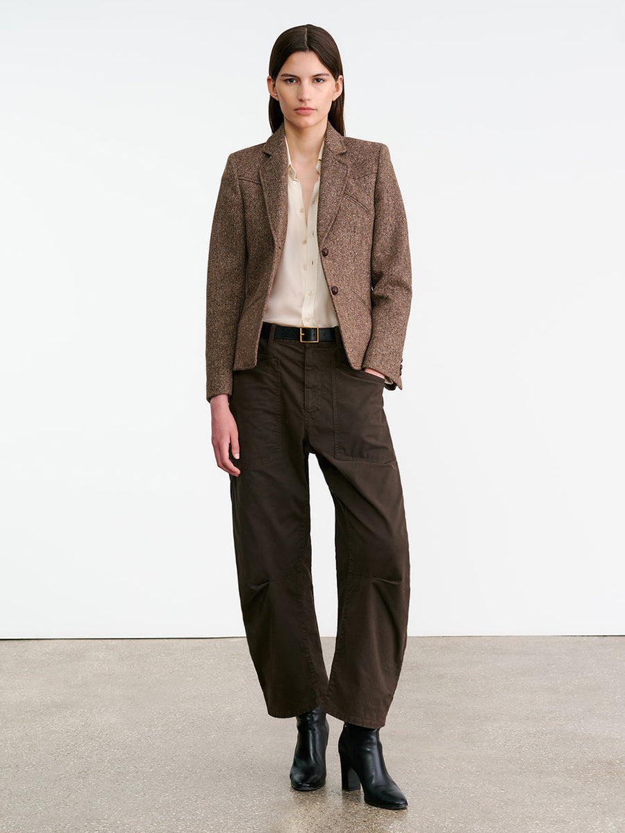 Nili Lotan Shon Pant in Chocolate Brown