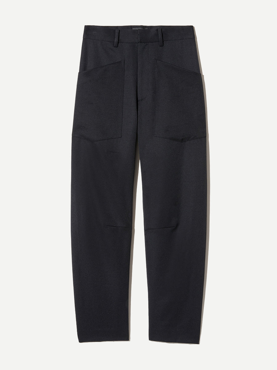 Nili Lotan Shon Wool Pant in Black
