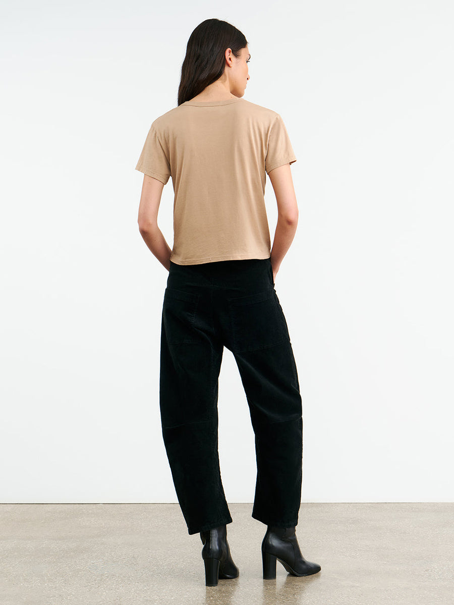Nili Lotan Shon Corduroy Pant in Jet Black