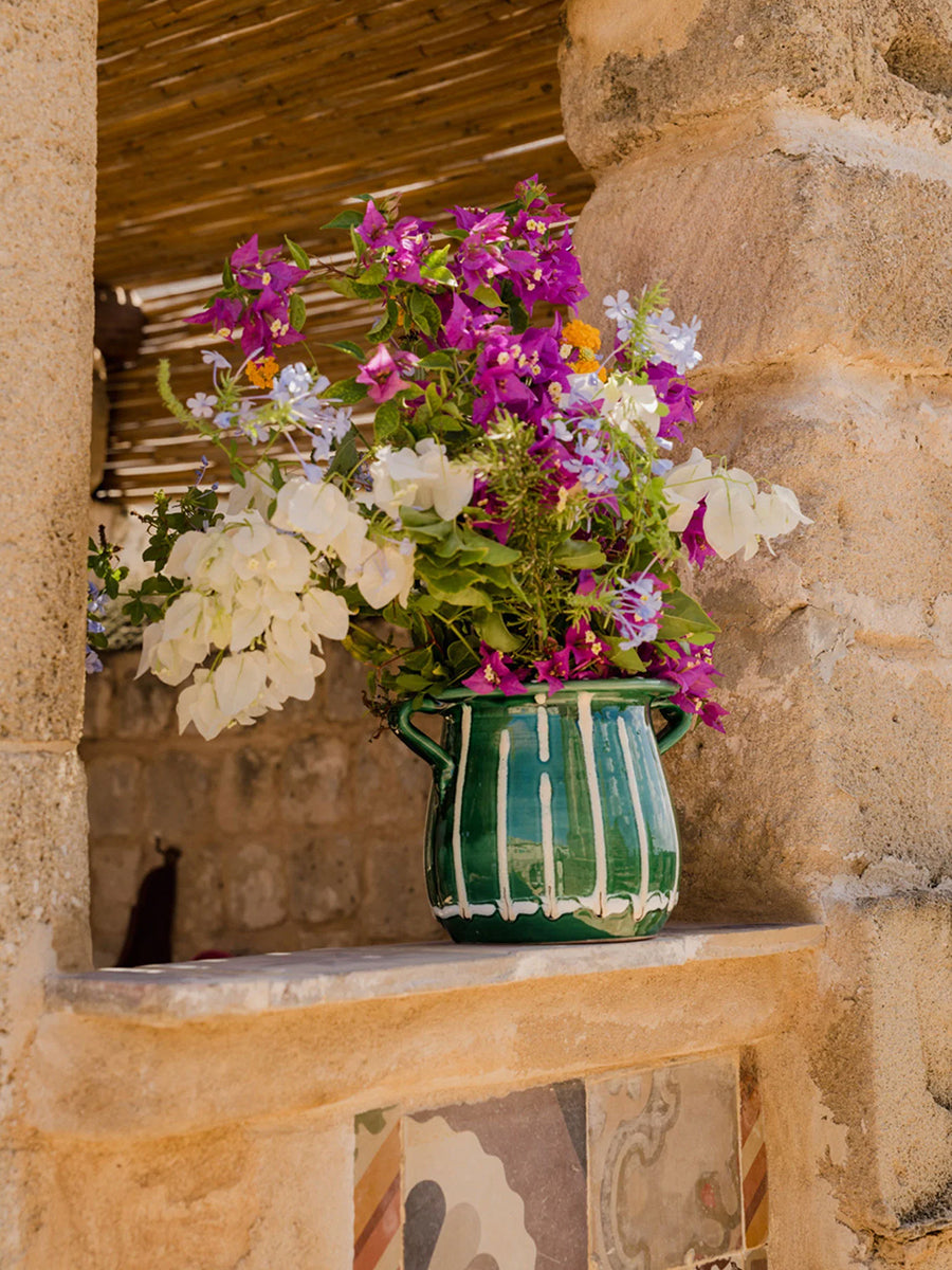 Alex and Trahanas Sicilia Ceramic Vase and Wine Cooler