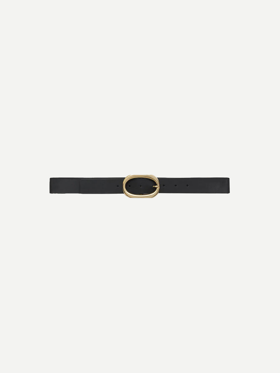 Signature Link Belt in Black/Gold