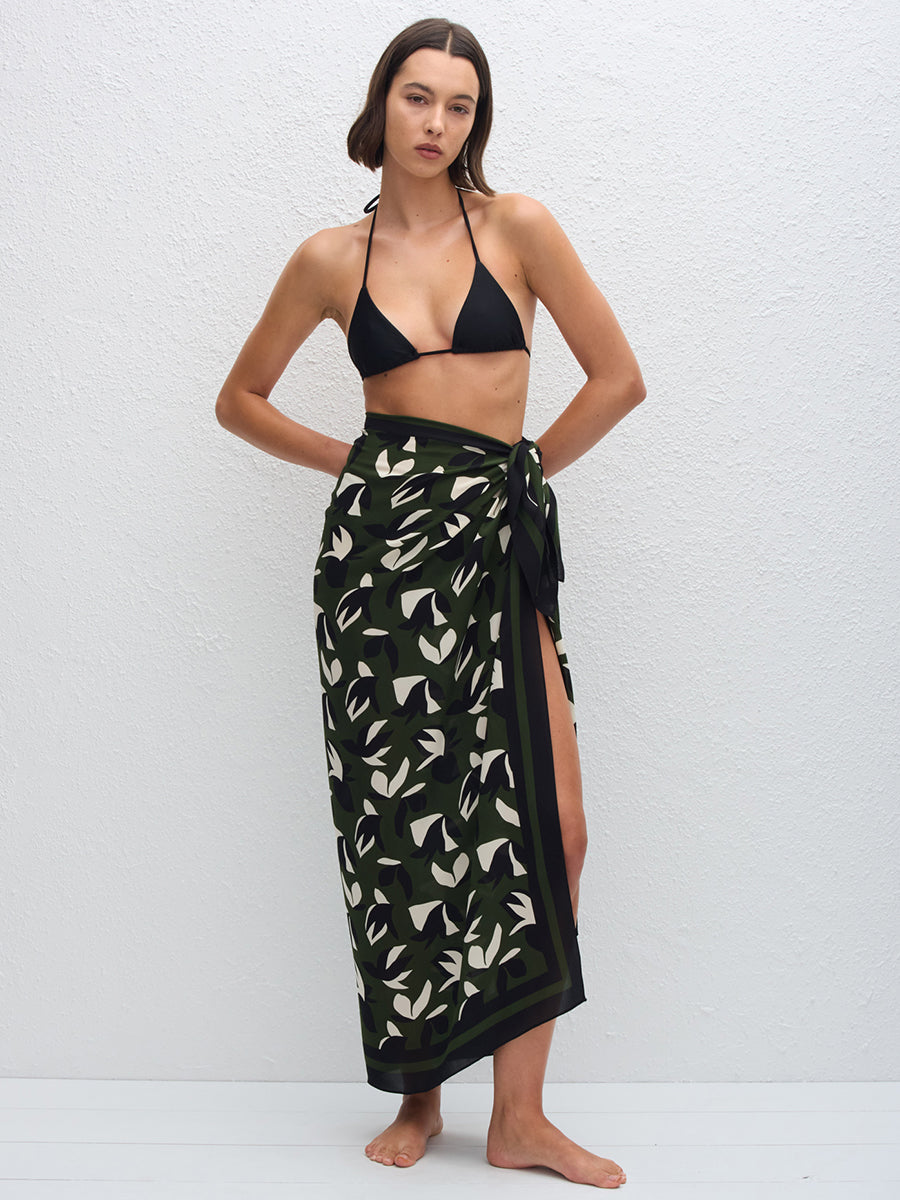 Matteau Silk Sarong in Agave