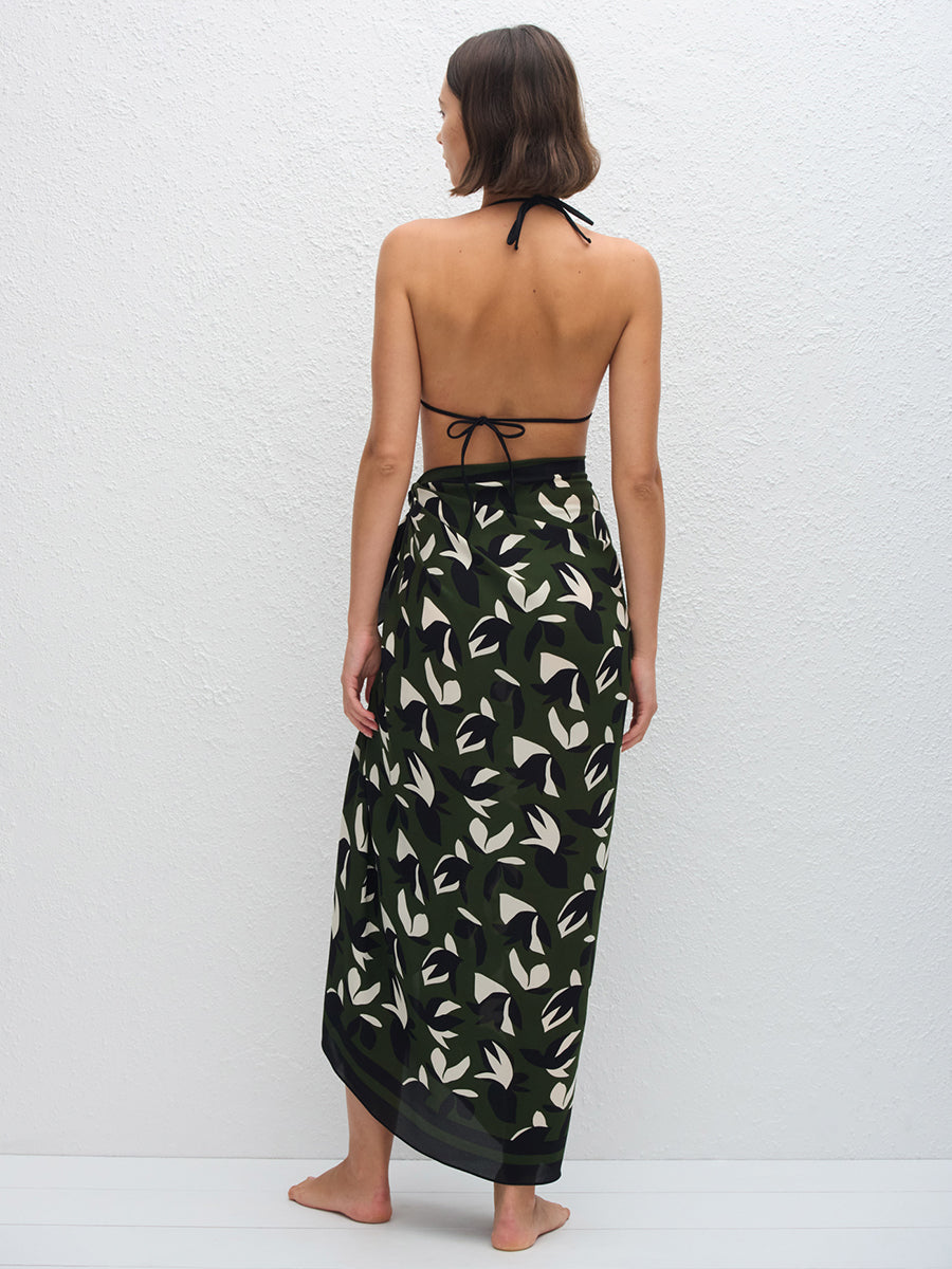 Matteau Silk Sarong in Agave