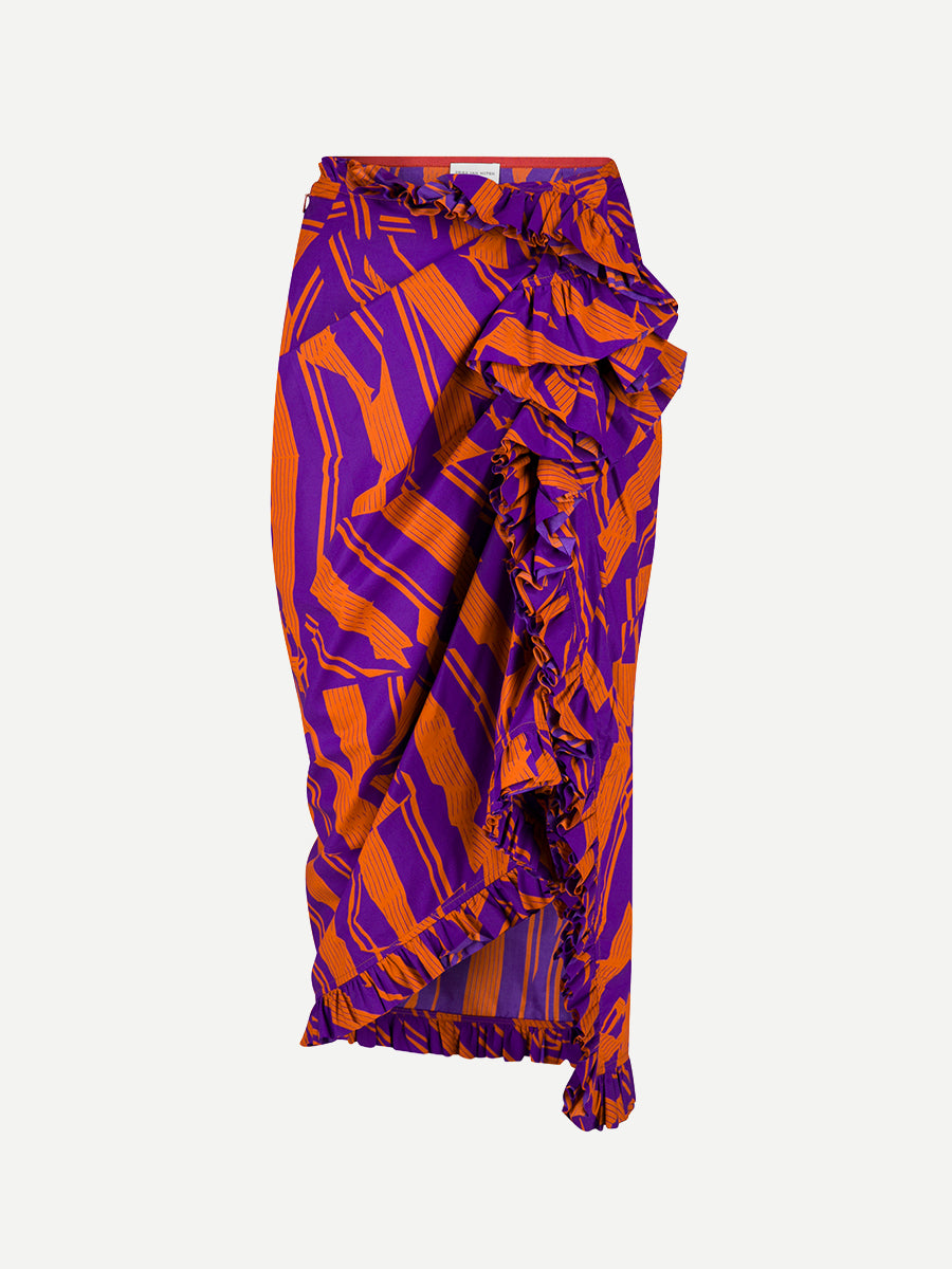 Dries Van Noten Sina Skirt in Orange