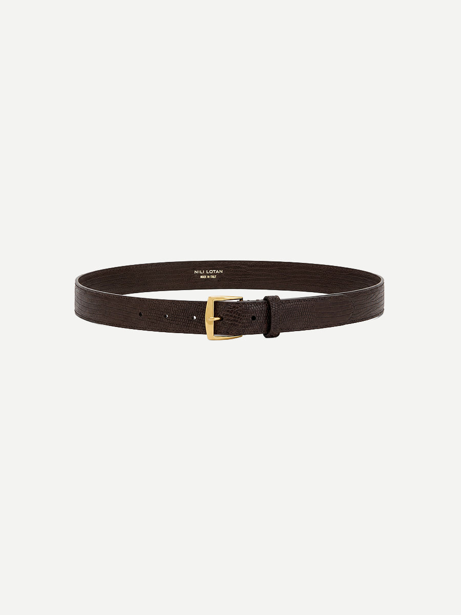 Sloane Belt in Dark Brown