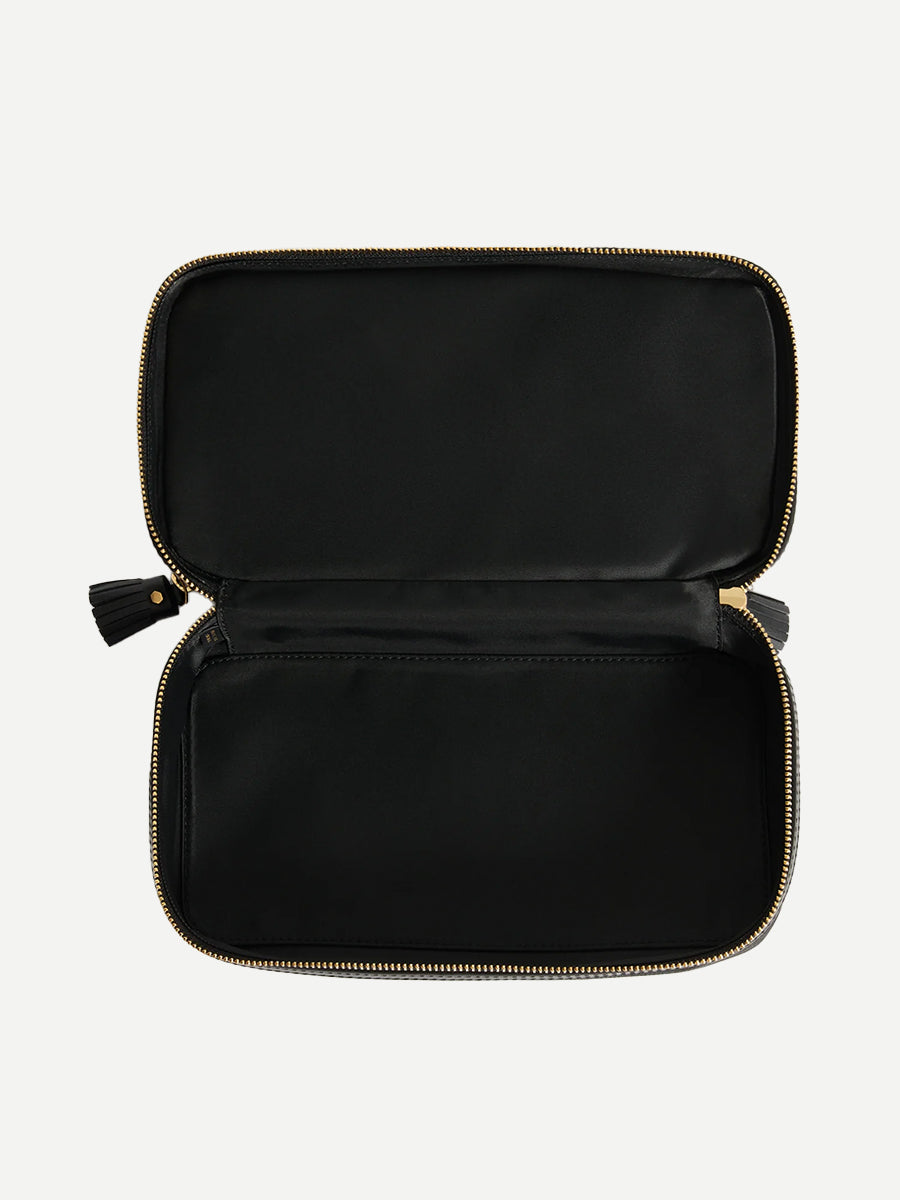 Small Makeup Bag in AH Logo Black
