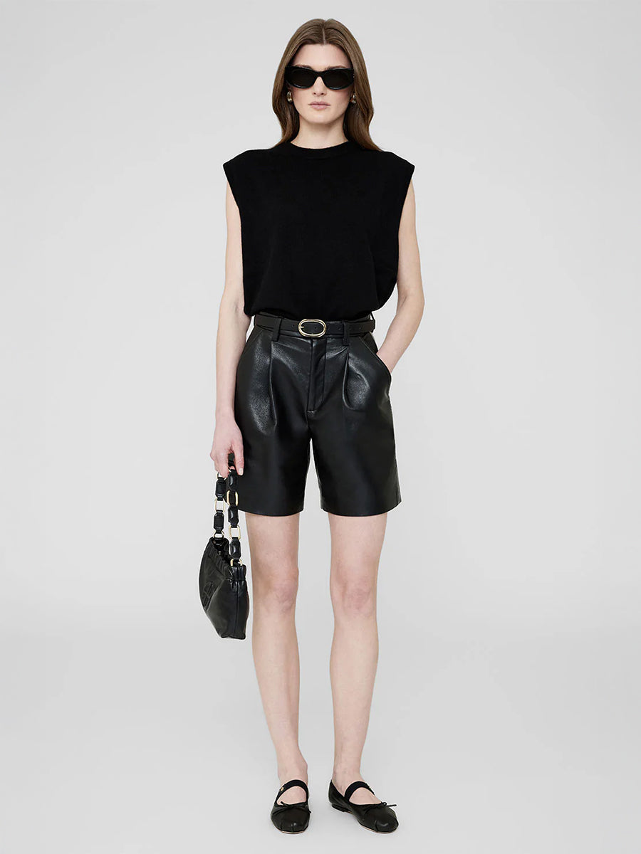 Small Signature Link Belt in Black/Gold