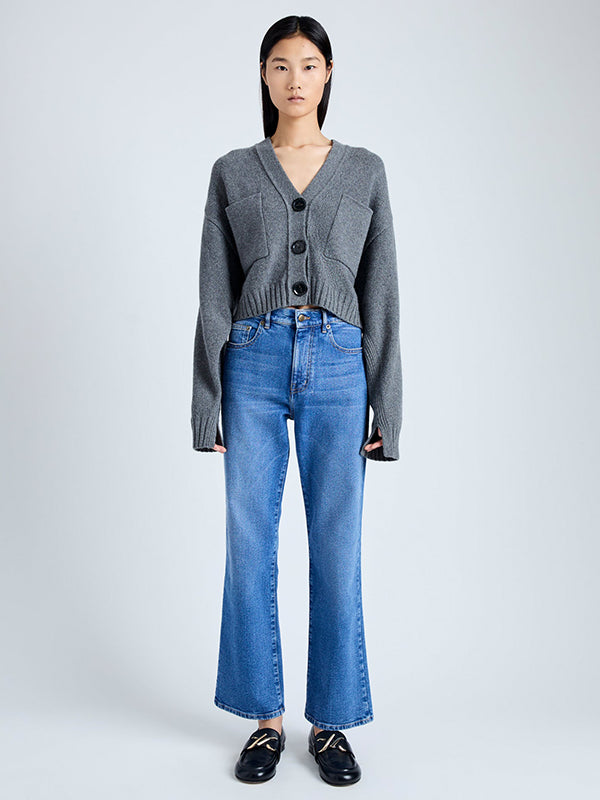 Proenza Schouler | Sofia Cardigan in Grey Melange