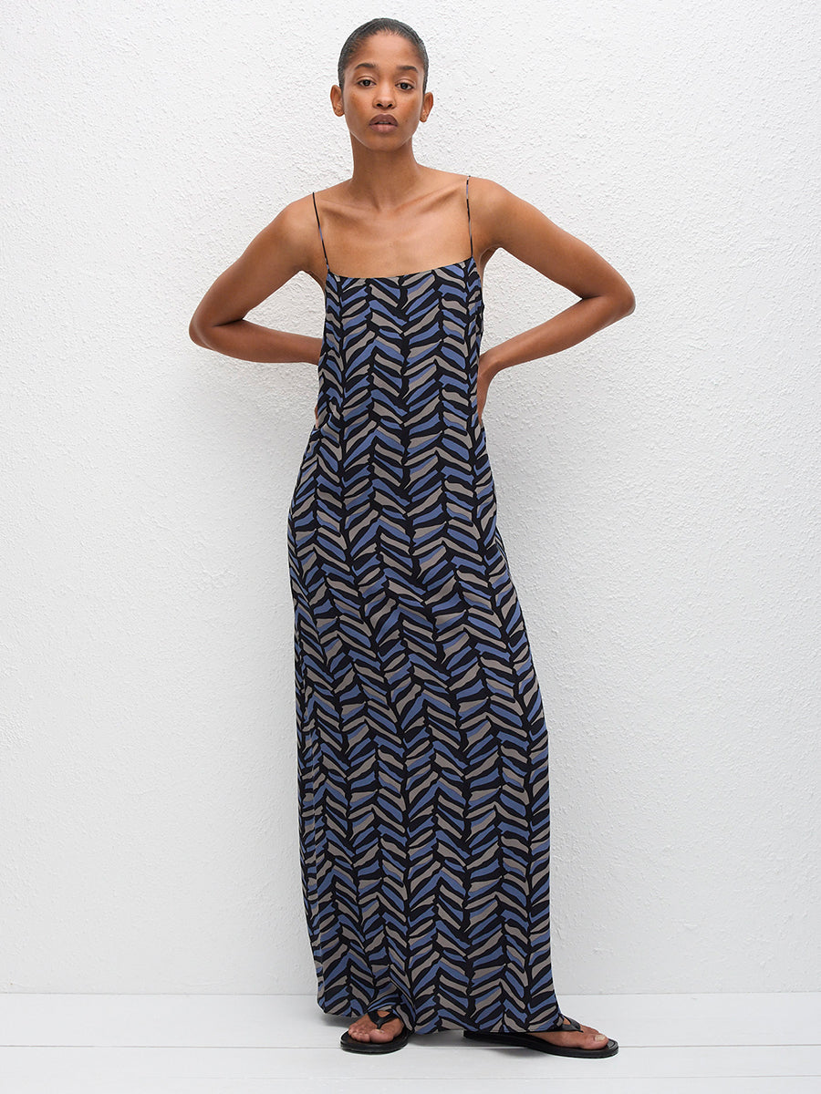 Matteau Square Cami Midi Dress in Palermo