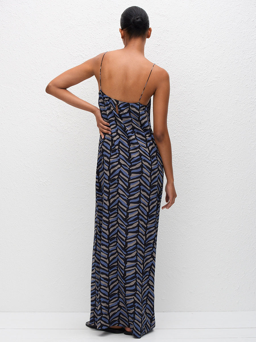 Matteau Square Cami Midi Dress in Palermo