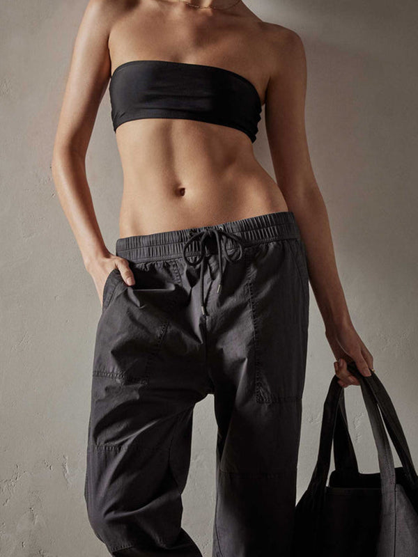 James Perse | Stretch Poplin Utility Pant in Magma Pigment