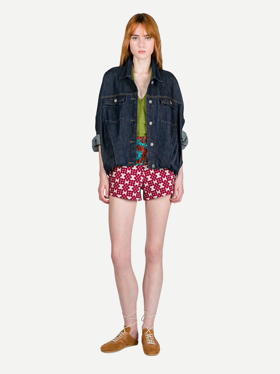 Dries Van Noten Suede Sneaker Mules in Tan