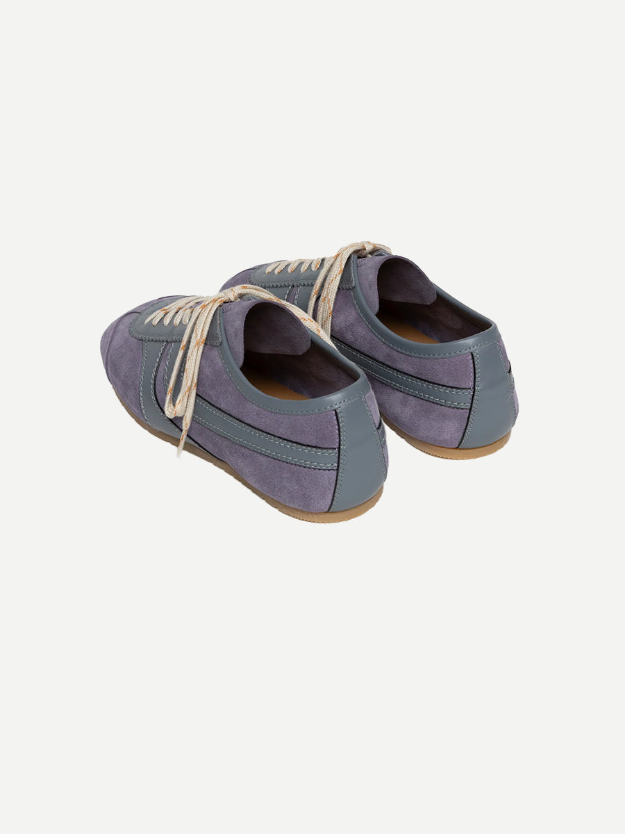 Dries Van Noten Suede Leather Sneakers in Mauve