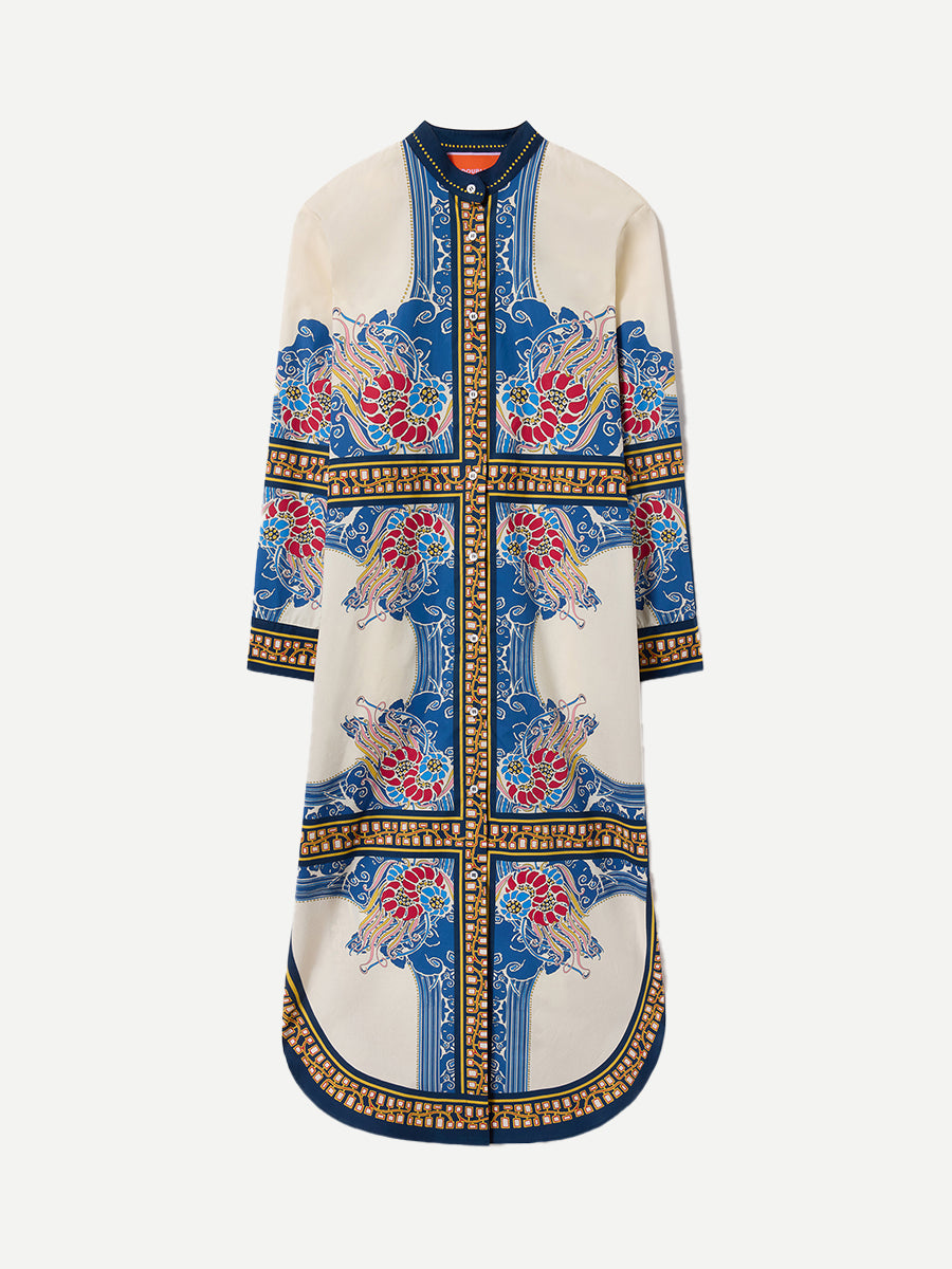 Sundowner Tunic in Lemuria Placee Blue