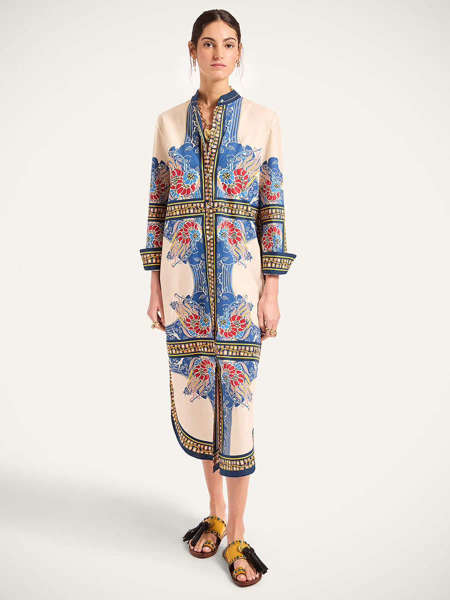 Sundowner Tunic in Lemuria Placee Blue