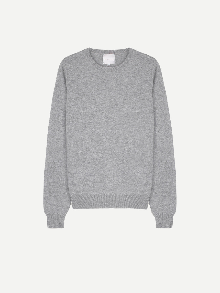 The Crew Neck in Light Grey