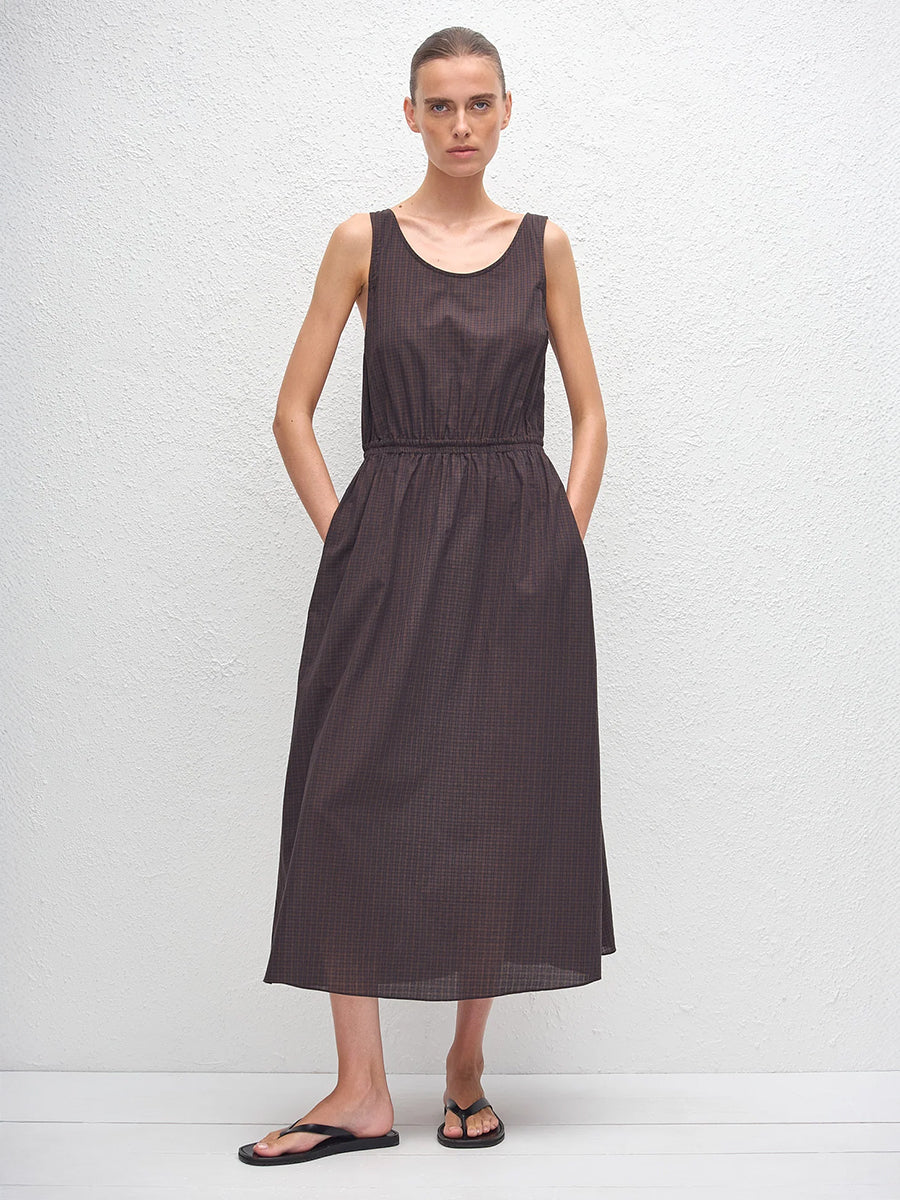Tank Midi Dress in Nantucket Check