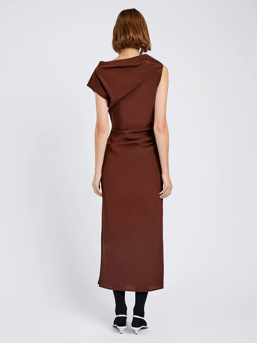 Proenza Schouler Tasa Dress in Mahogany