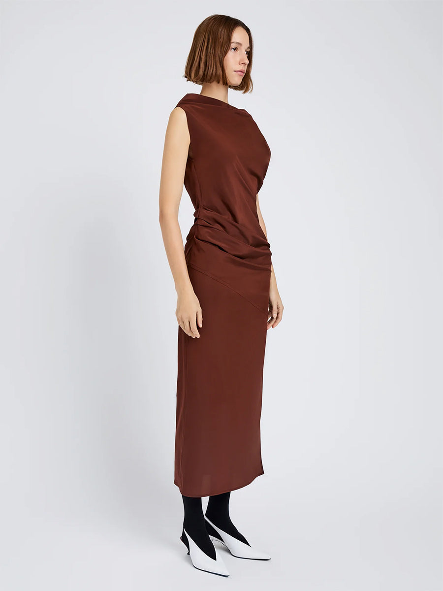 Tasa Dress in Mahogany