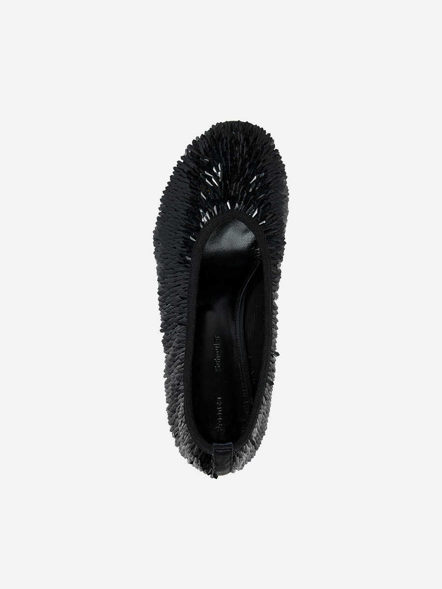 Proenza Schouler Tee Sequin Pumps in Black