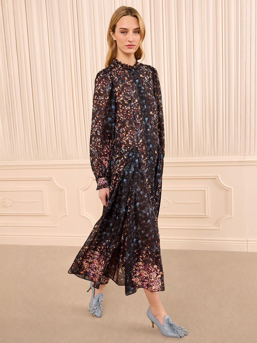 Tessa Long Sleeve Dress in Eclipse