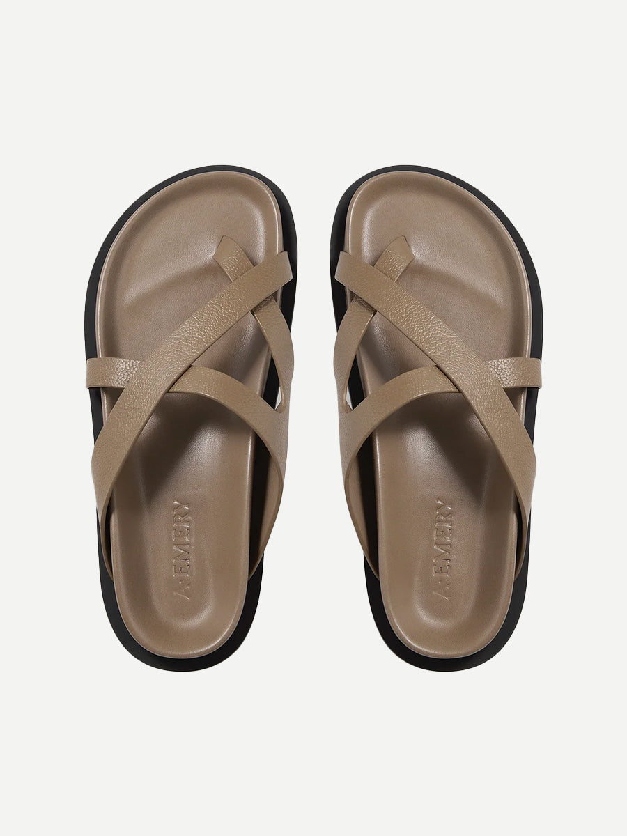 A.Emery The Claude Sandal in Caribou Pebble