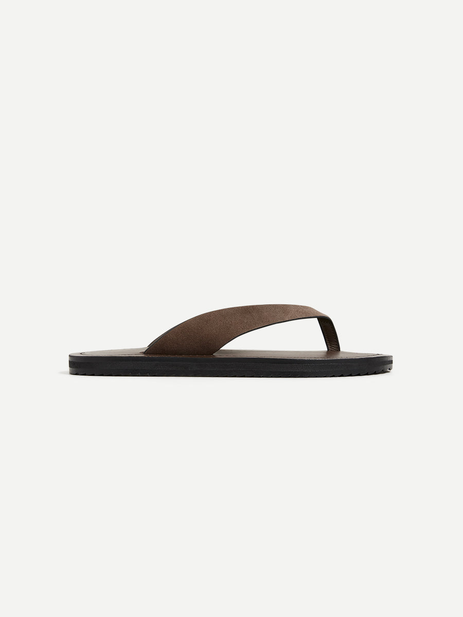 A.Emery The Flora Sandal in Cedar Suede