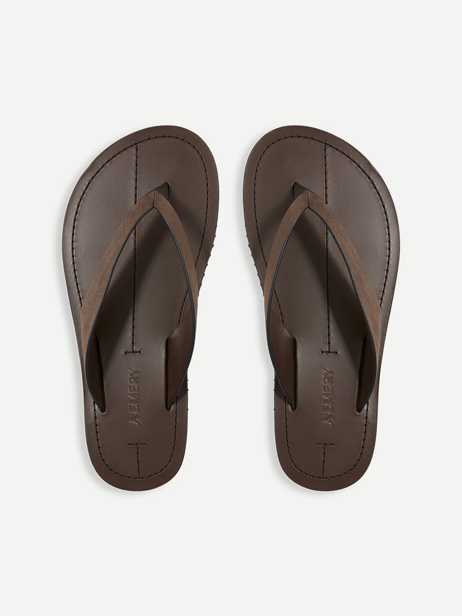 A.Emery The Flora Sandal in Cedar Suede