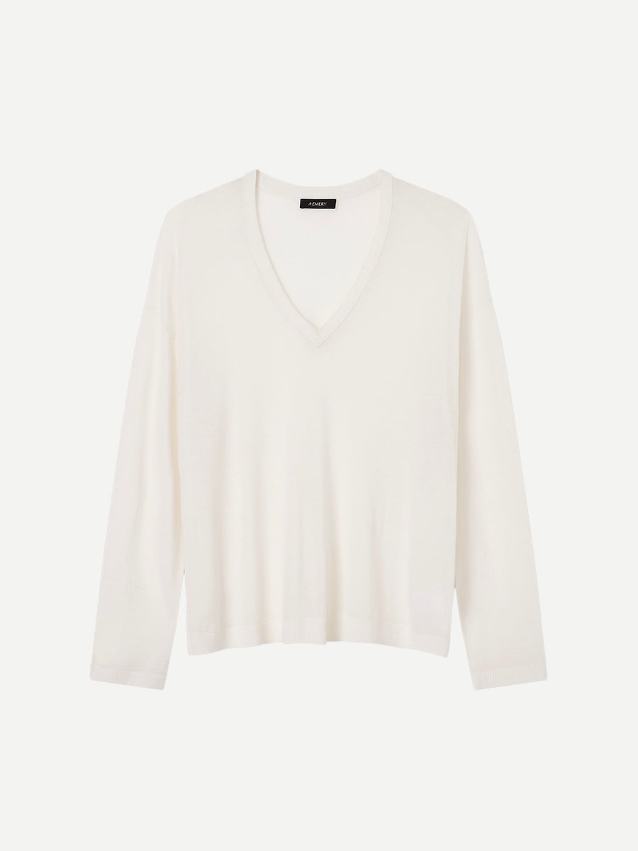 A.Emery The Burton Knit Top in Parchment