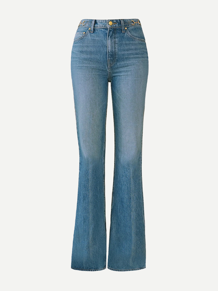 The Colette Straight Leg Jean in Danube