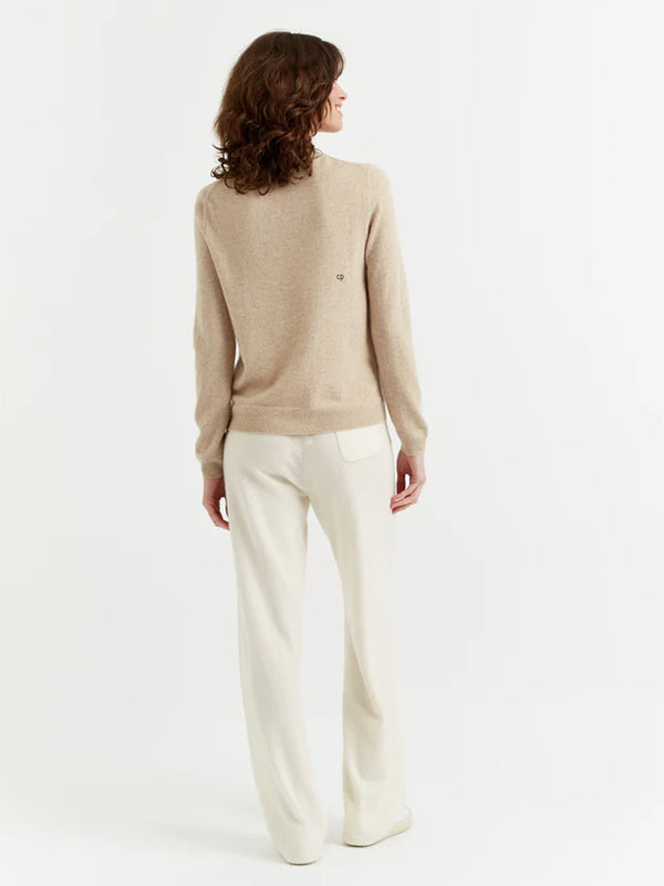Chinti & Parker | The Crew Classic Fit Sweater in Oatmeal