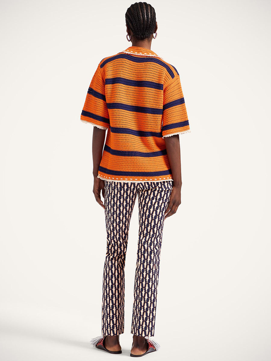 The Cropped Flare Jean in Pesciolini Blue