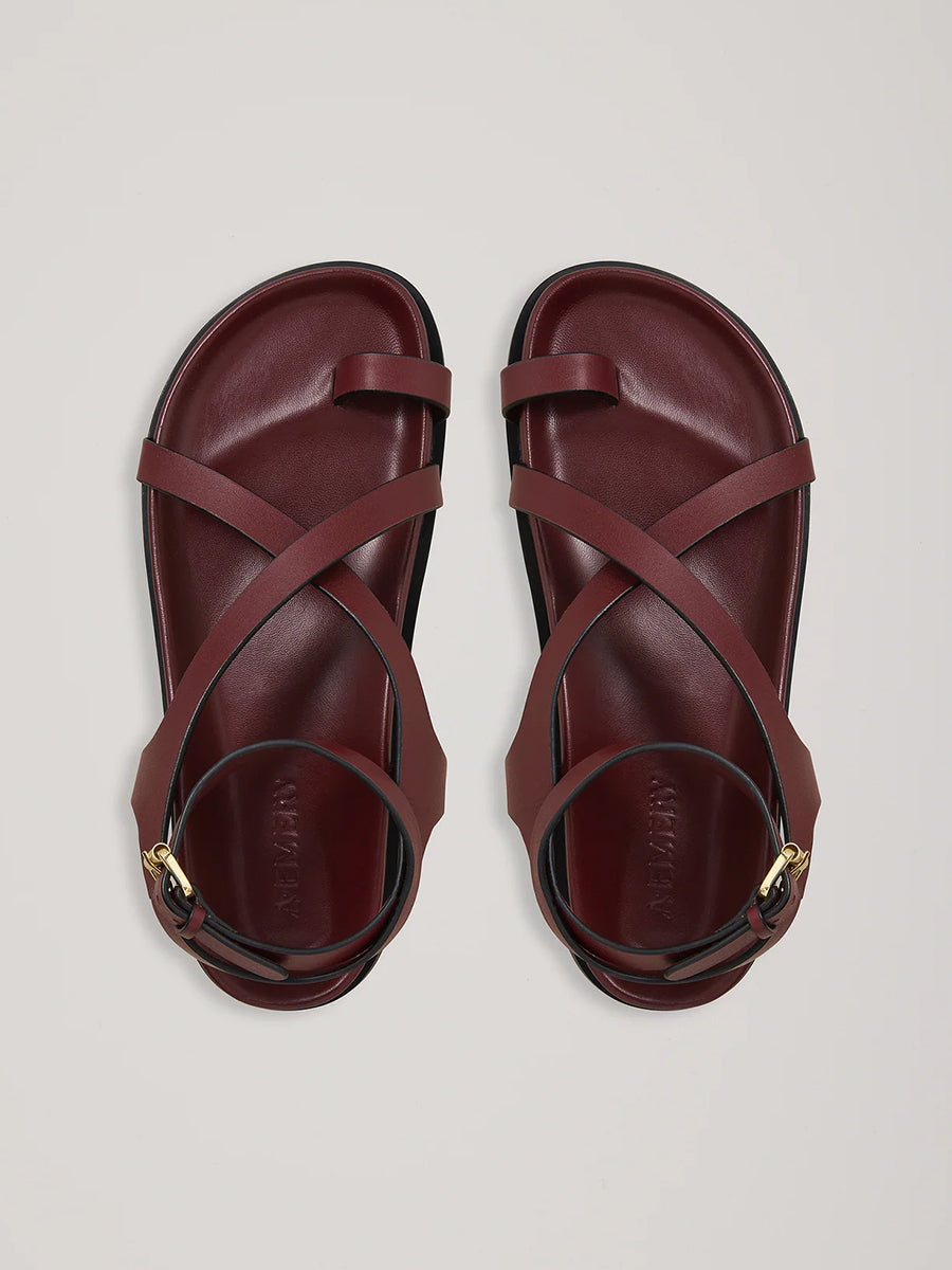 Jalen Slim Sandal in Merlot
