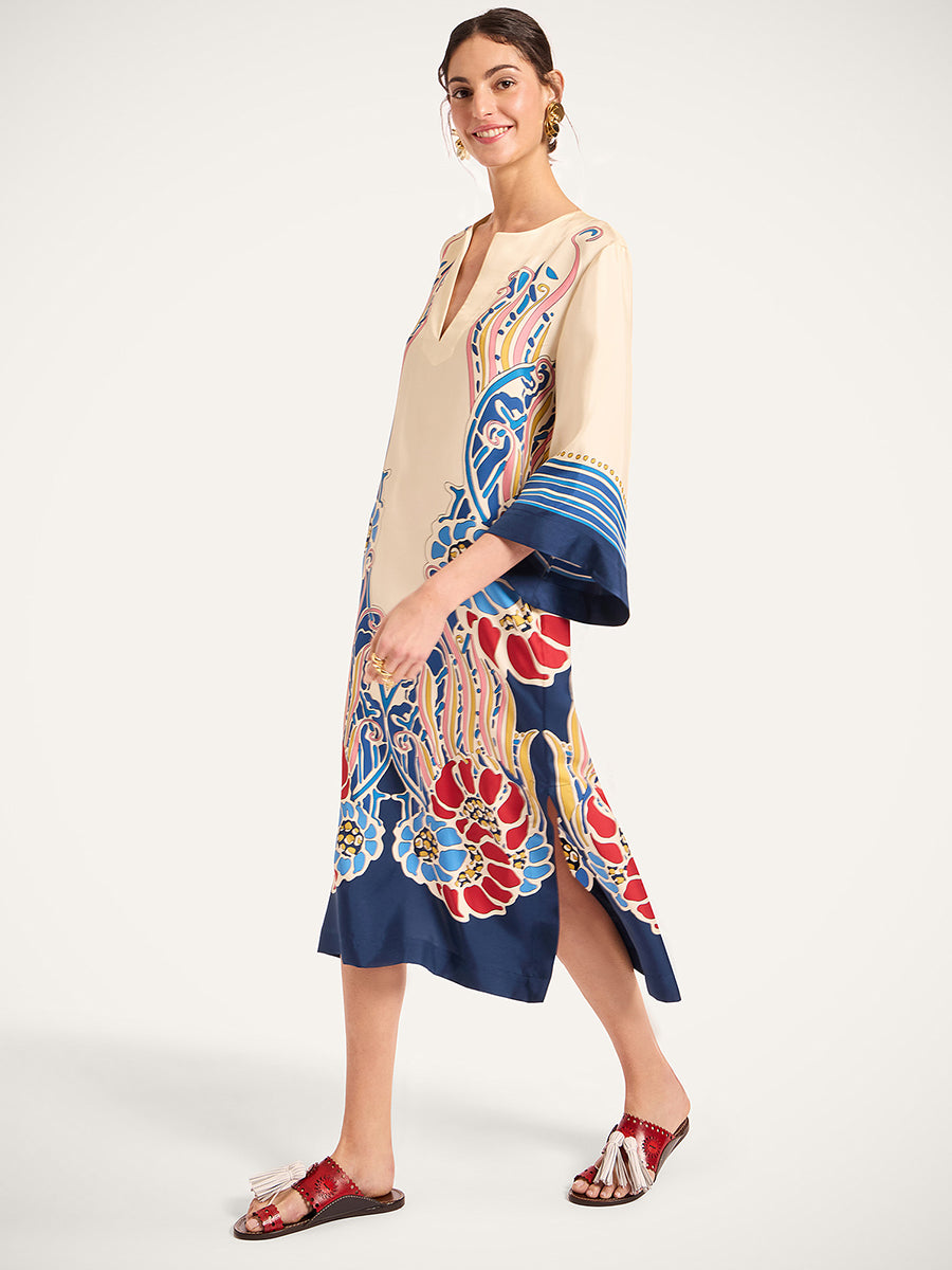 The Kaftan in Lemuria Placee Blue