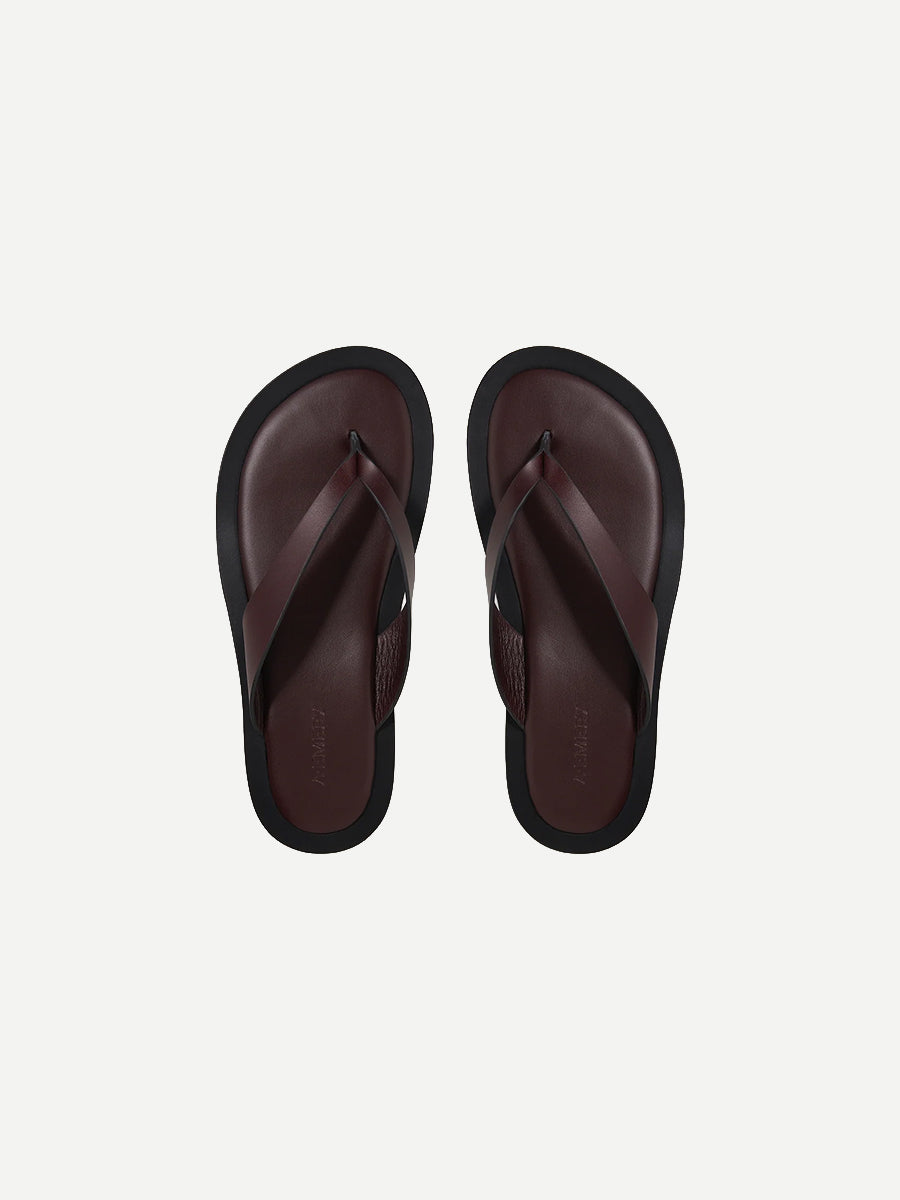 The Marcelle Sandal in Claret