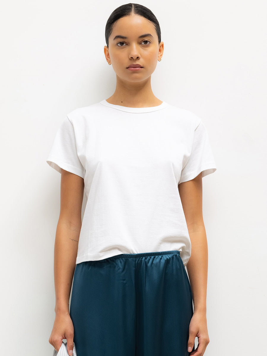 LESET The Margo Tee in White