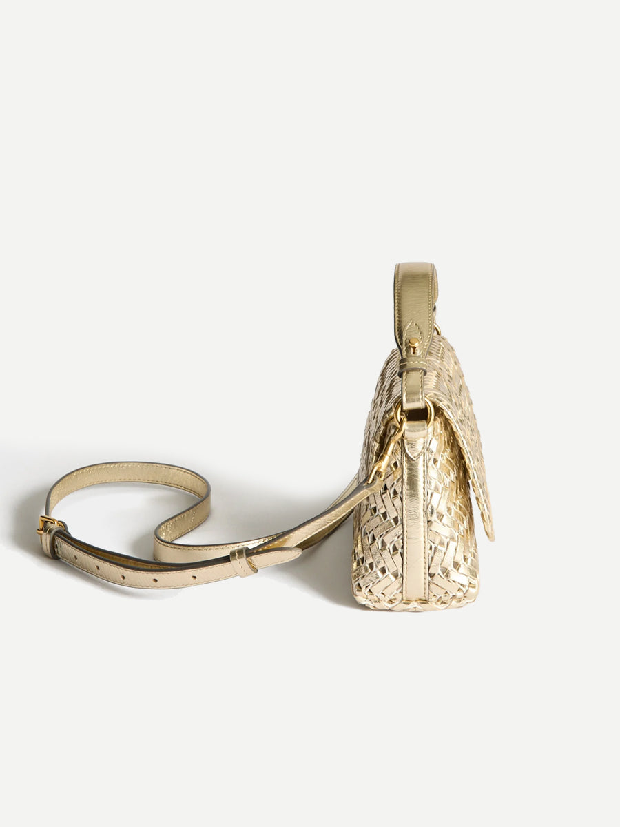 The Neeson New Crossbody in Platino Mirror