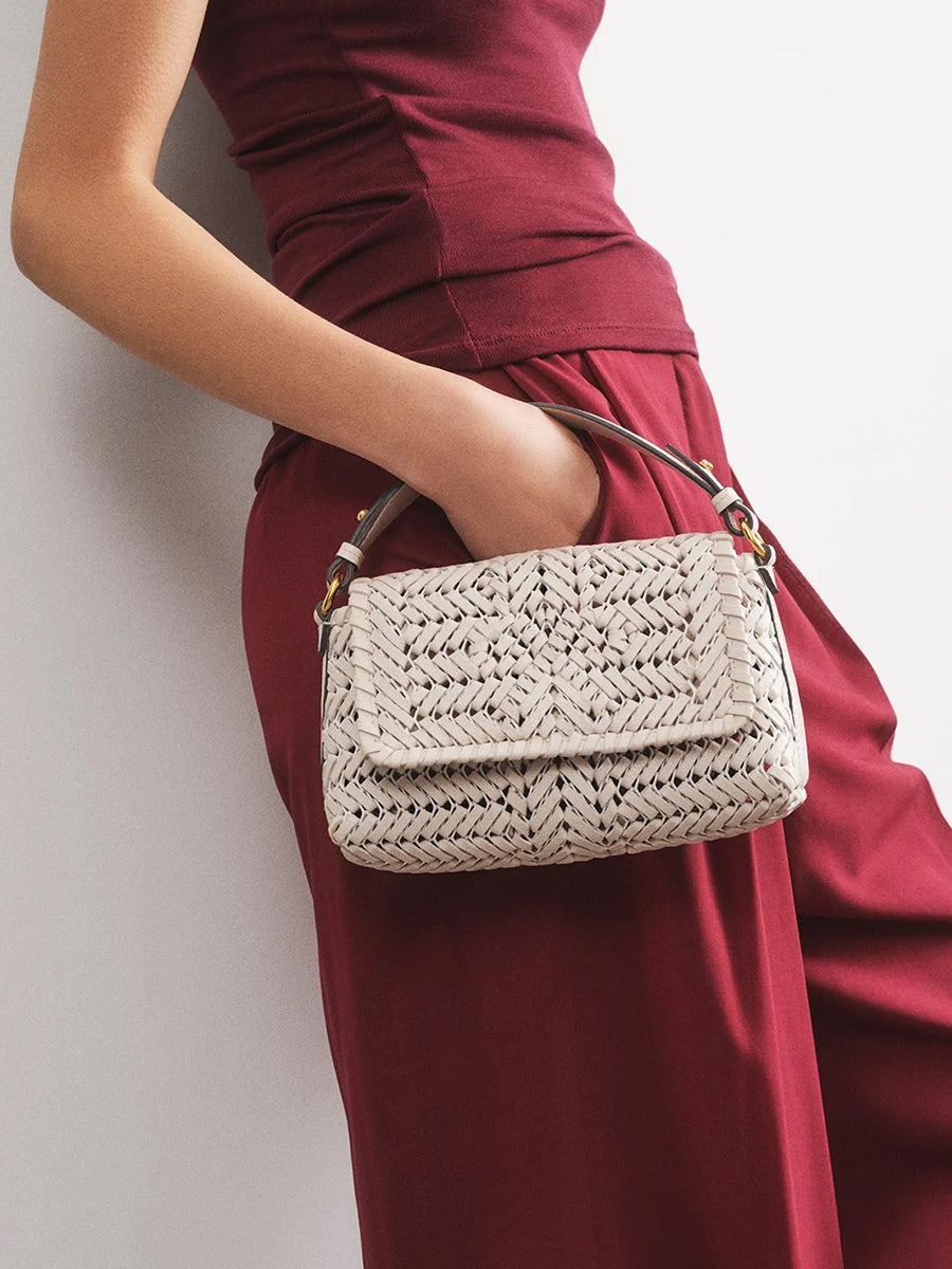 The Neeson New Crossbody in Shiny Chalk
