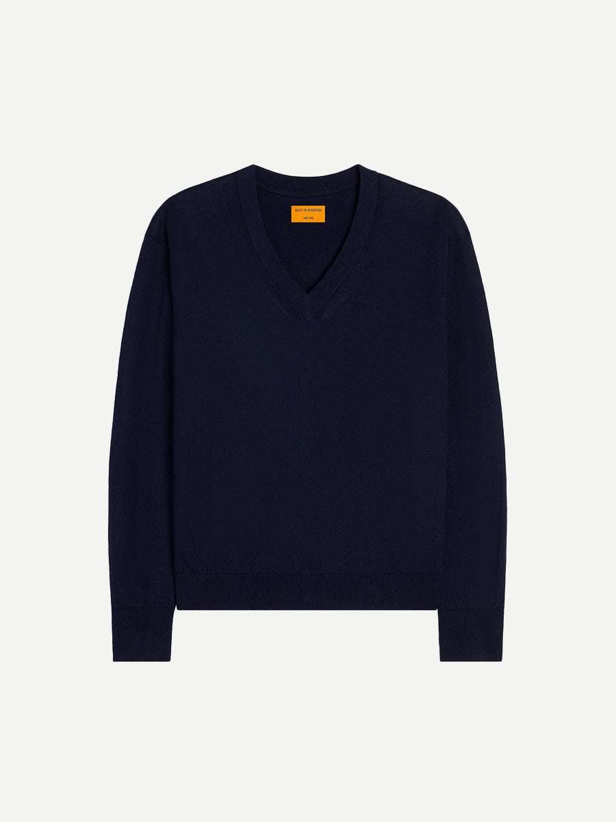 Guest In Residence The V Silk/Linen in Midnight