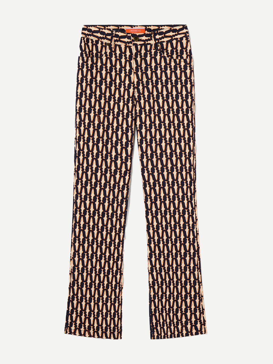 La DoubleJ The Cropped Flare Jean in Pesciolini Blue | Shop Adam Heath Instore and Online