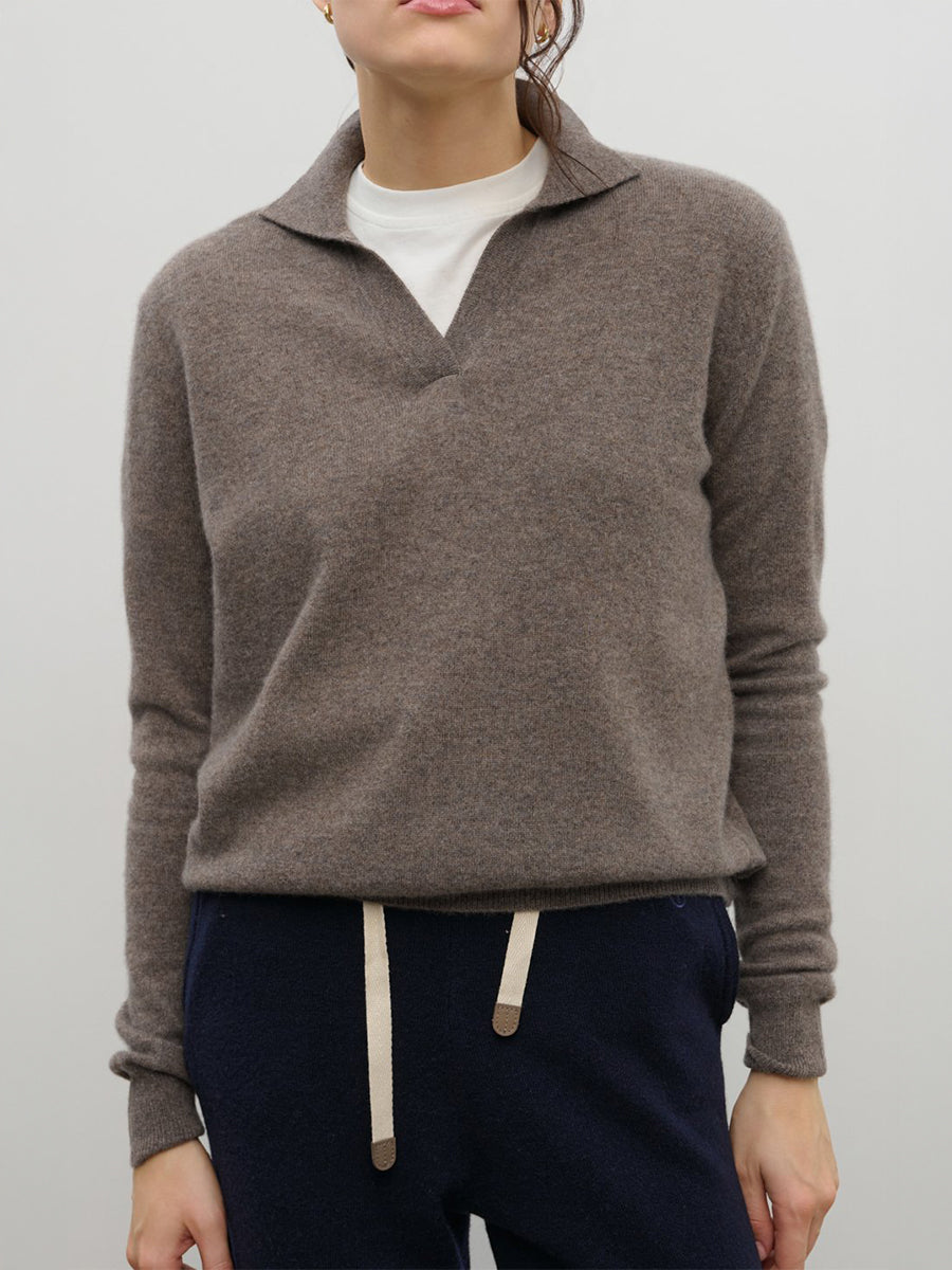 The Uniform The Polo Shirt in Mushroom
