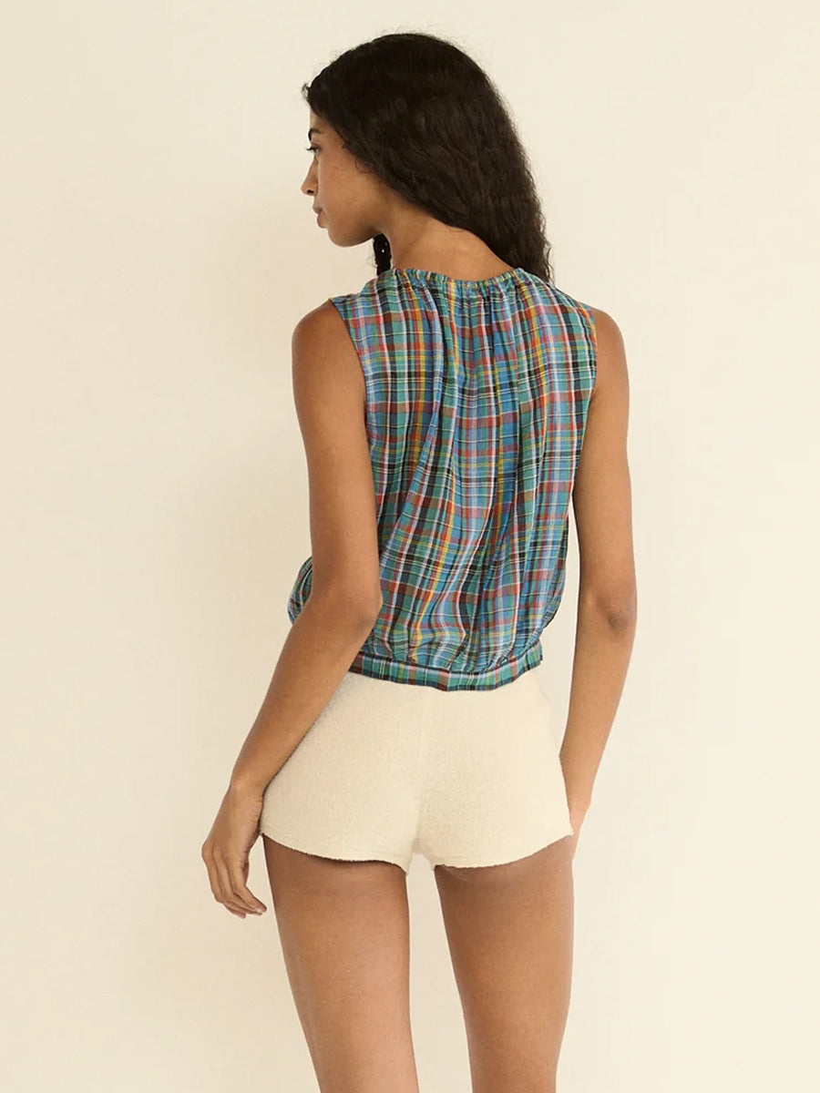 Theo Top in Alderbrook Plaid