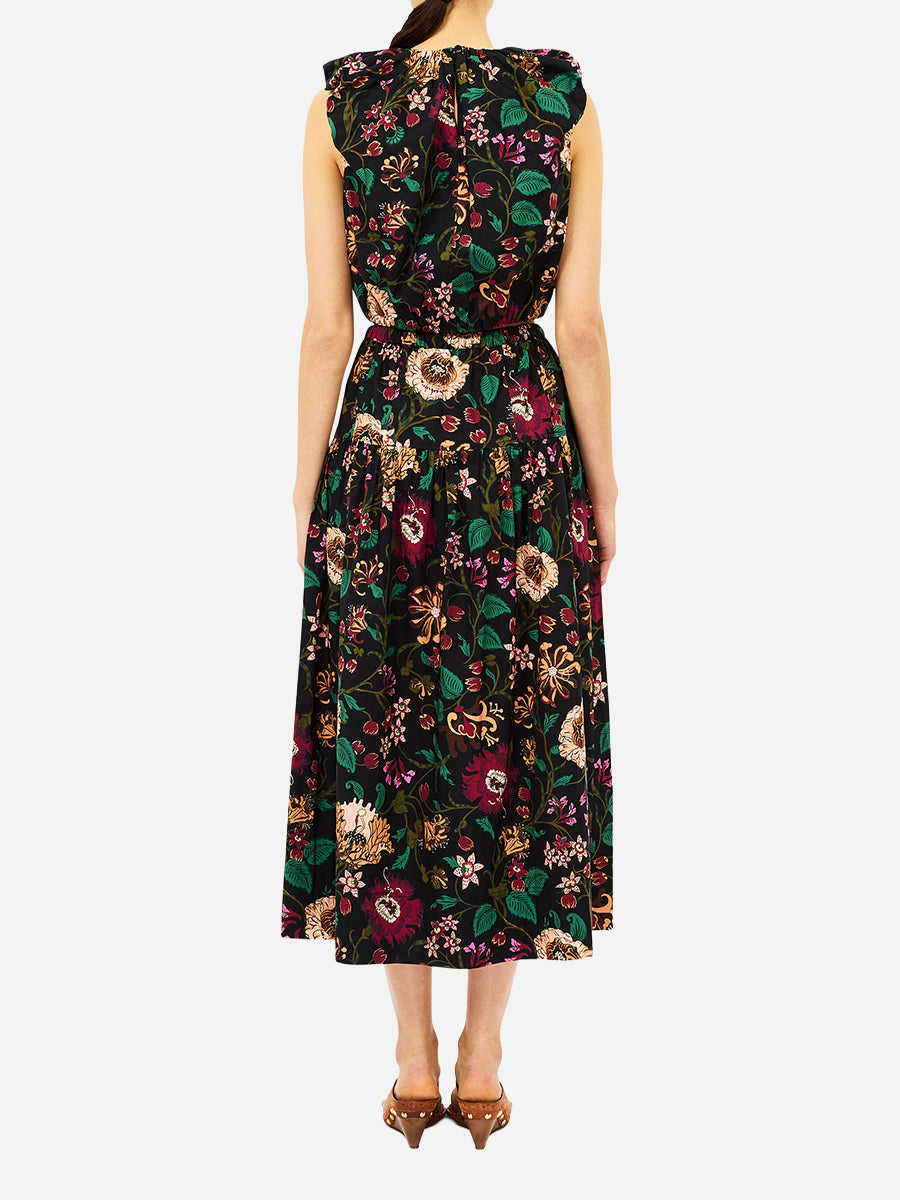 Theodora Cotton Skirt in Dahlia