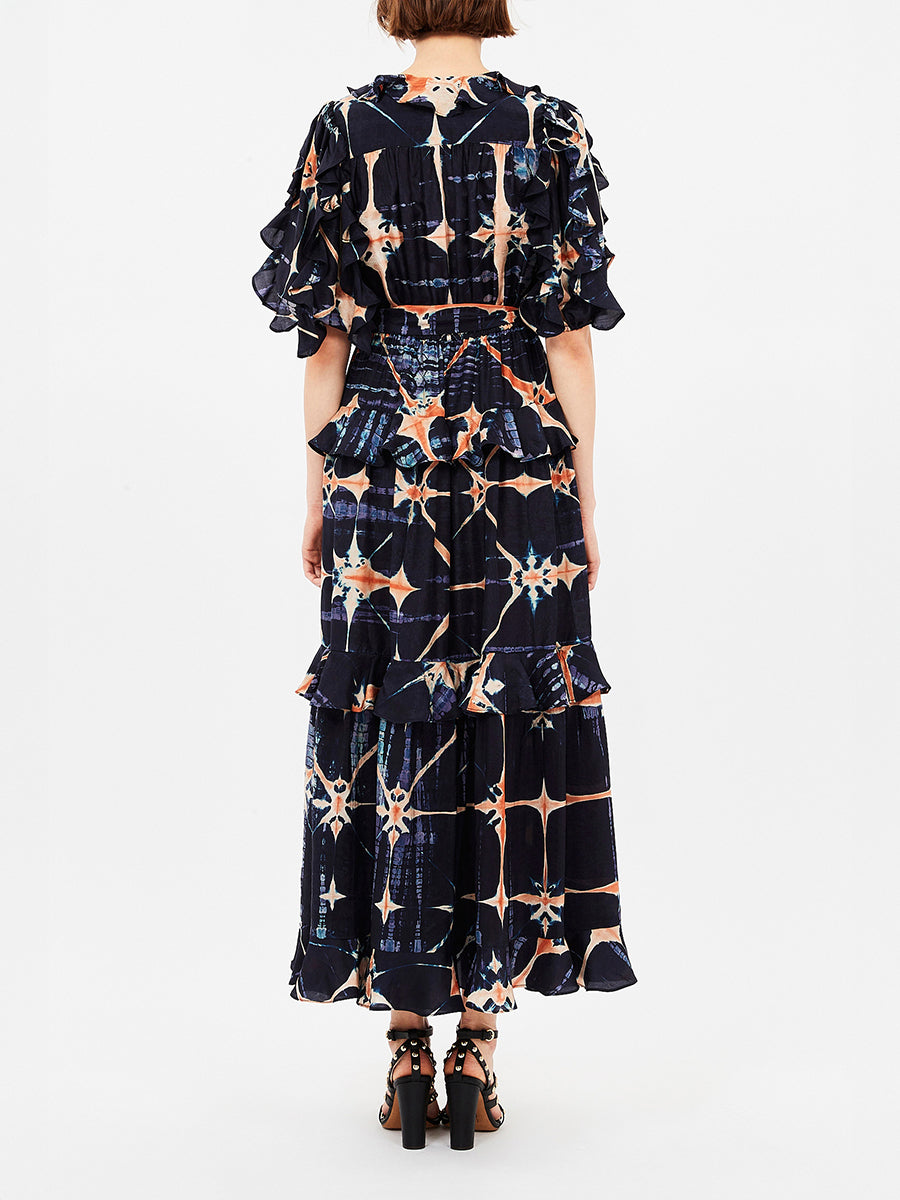 Ulla Johnson | Tida Short Sleeve Midi Dress in Orion